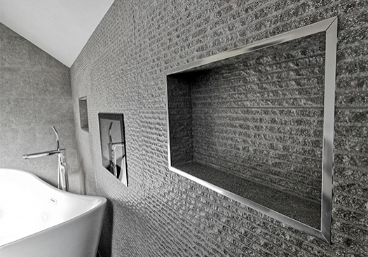 Bathroom wall
